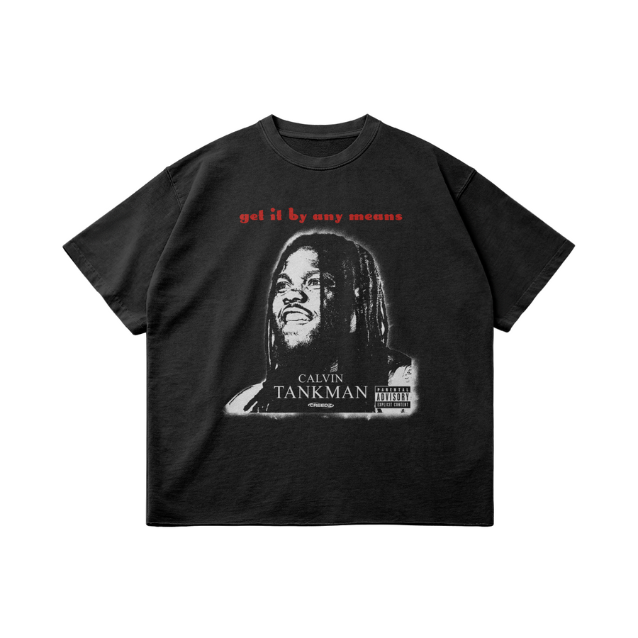Calvin Tankman "get it by any means" Oversized Vintage T-Shirt